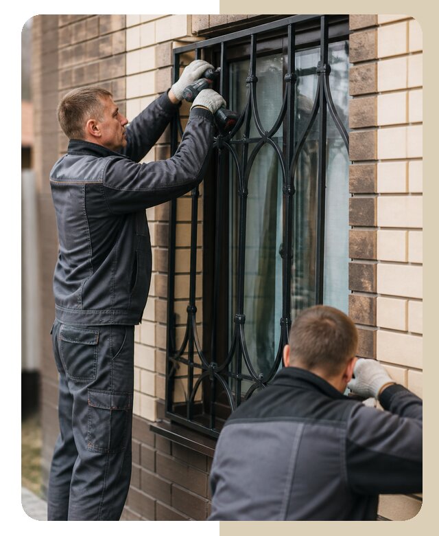 Установка решеток в дом в Нефтекамске по цене от 3594 р. | ДвериЛегко-Нтк
